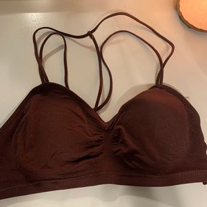 Rusted Brown lace/strappy bra